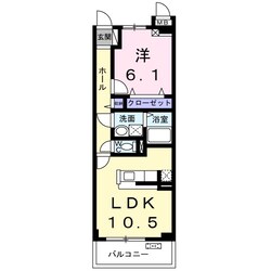 南松本駅 徒歩18分 3階の物件間取画像